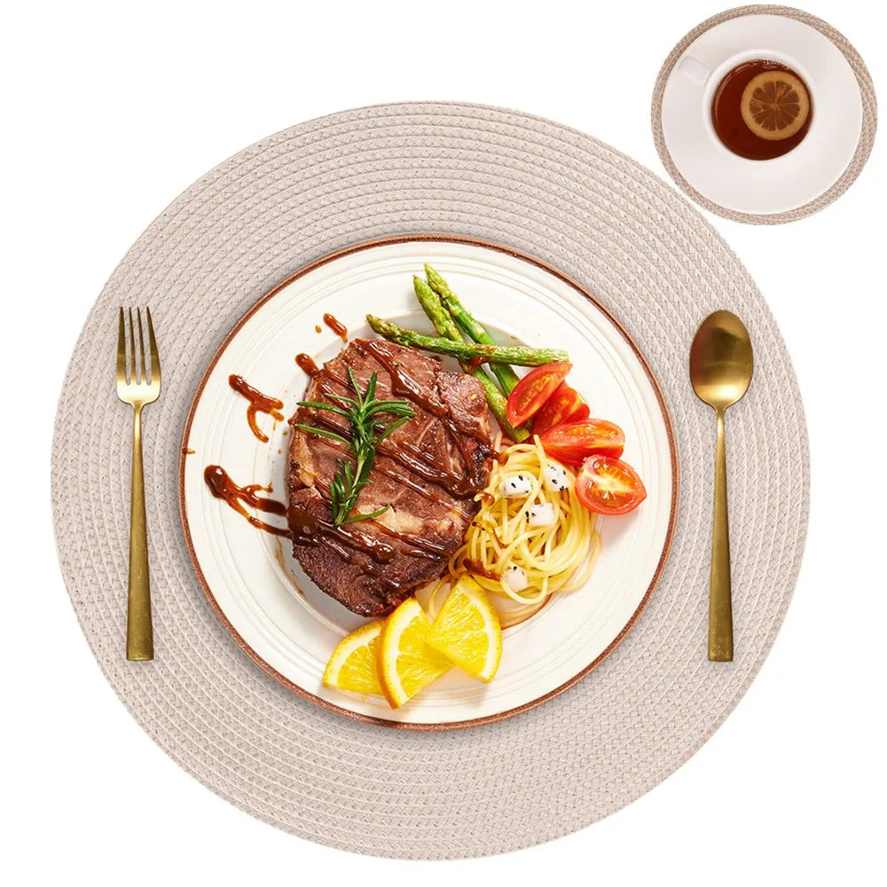 Splendore™ — Woven Placemat & Coaster Set