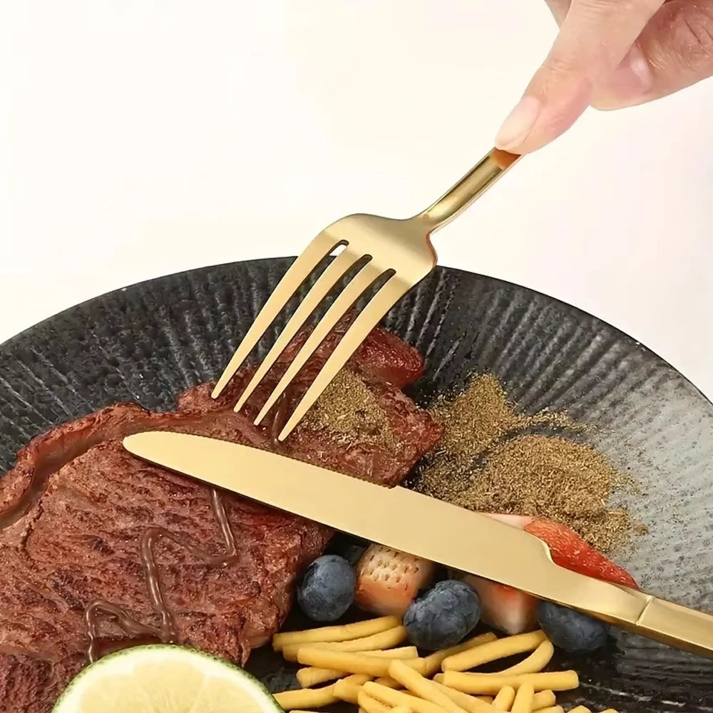 Splendore™ — Gold Flatware Set