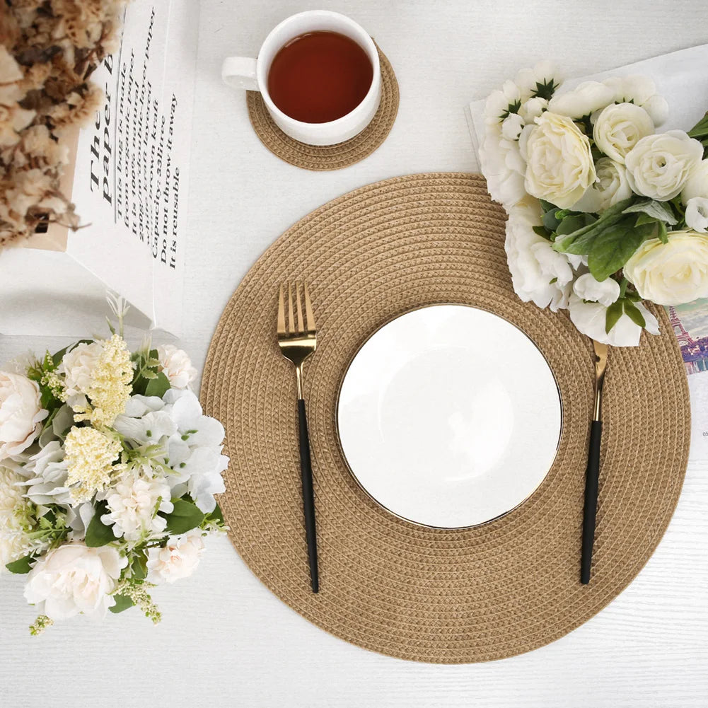 Splendore™ — Woven Placemat & Coaster Set